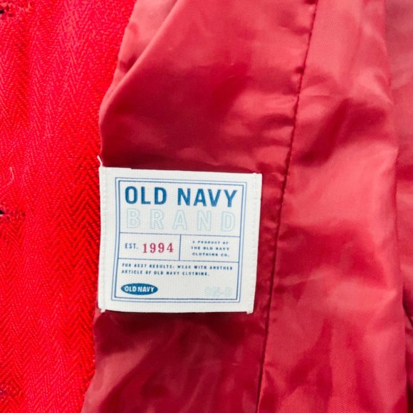 Old Navy - Vintage - Women's Red Pea Coat - XS - Picture 6 of 12
